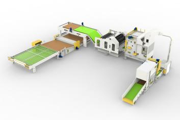 Ligne de production des quilts HJBR-1230*1850