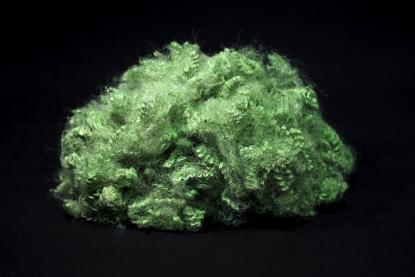Fibre de base verte creuse en polyester